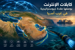 كابلات الإنترنت بوصفها عقدة جيوستراتيجية في غرب أسيا